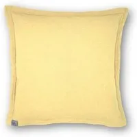 Hutch Putch Hutch&Putch Musselin Sofakissenbezug - Kissenbezug - Zierkissen - aus 100% Bio-Baumwolle - Handmade in Germany, Soft yellow, – Produktbild 1 von 1