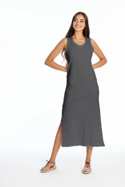 RAVENS VIEW IBIZA RAVENS VIEW IBIZA Damen vegan Maxikleid Ärmelloses Mia Lava Blau – Produktbild 1 von 1