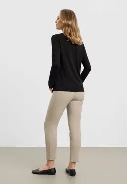 LAURIE LAURIE Damen vegan T-Shirt Amanda Langärmelig Schwarz – Produktbild 1 von 1