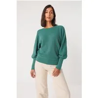 SKFK SKFK Damen vegan Strickpullover Ibar Blau – Produktbild 1 von 1