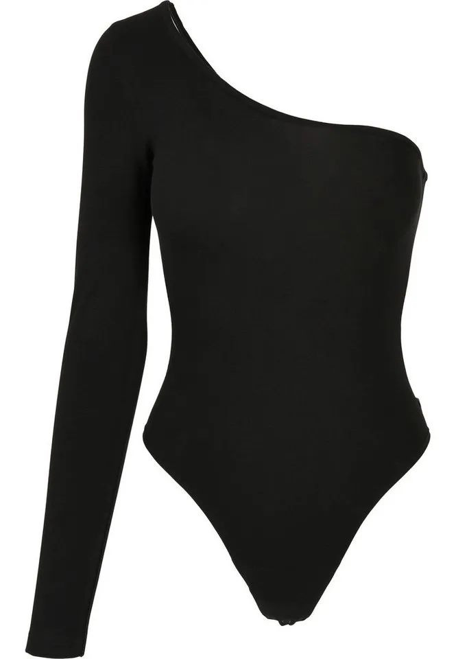Urban Classics Urban Classics Body Urban Classics Damen Ladies Organic Asymmetric One Sleeve Body, Schwarz, – Produktbild 1 von 5