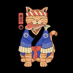 Photocircle Photocircle Poster / Leinwandbild - Sushi Meowster – Produktbild 1 von 1