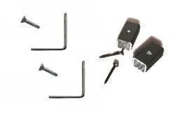 woodstore24 Stopper & Winkel für Universal Alu Pfosten, anthrazit (geeignet für alle WPC Zäune) mit Schrauben (je 2 Stk./P.) – Produktbild 1 von 1