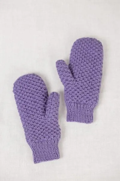 Jyoti - Fair Works Jyoti - Fair Works Baby-Alpaka Fäustling Handschuhe Casma, Lavendel, – Produktbild 1 von 3