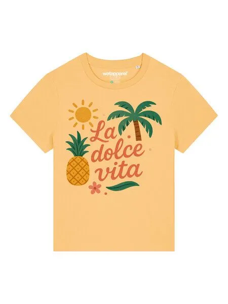 watapparel watapparel T-Shirt Frauen La dolce vita, Nispero, – Produktbild 2 von 4