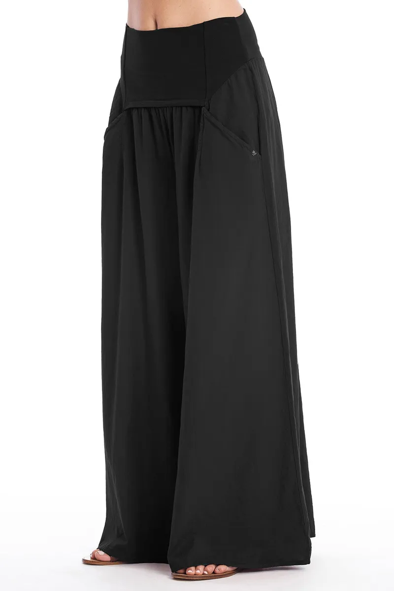 RAVENS VIEW IBIZA RAVENS VIEW IBIZA Damen vegan Hose Easy Skirt Schwarz, Schwarz, – Produktbild 1 von 2