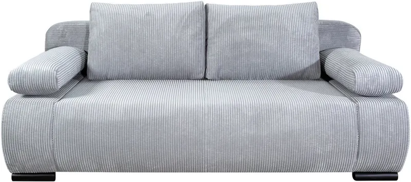 COLLECTION AB Schlafsofa Moritz B: 200 cm, Liegefl. 142x200 cm, Gästebettfunktion, frei stellbar, Wohnkomfort, Grau, – Produktbild 7 von 8