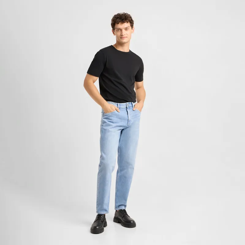 DAWN Herren Jeans RISE Relaxed Tapered DAWN Bio-Baumwolle, Bright blue, – Produktbild 1 von 6