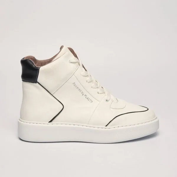 AGAZI AGAZI EMI plant-based, vegan sneakers, Black & white, – Produktbild 1 von 4