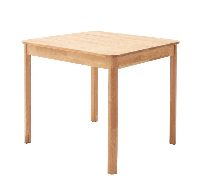MCA furniture Esstisch Esszimmertisch Oskar, 80X80, Kernbuche massiv (no-Set), Beige, – Produktbild 2 von 4
