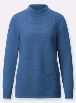 Witt Stehkragenpullover mittelblau – Produktbild 1 von 1