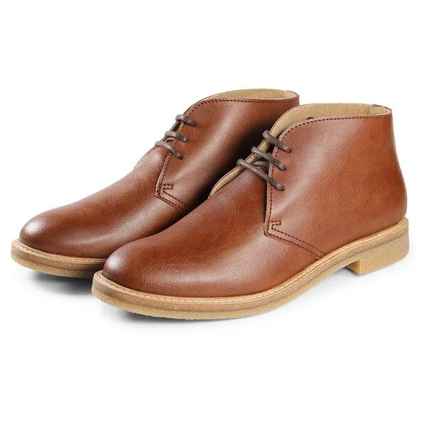 Fairticken Fairticken Vegane Desert Boots Alentejo mit leichter Fütterung, Braun, – Produktbild 1 von 4