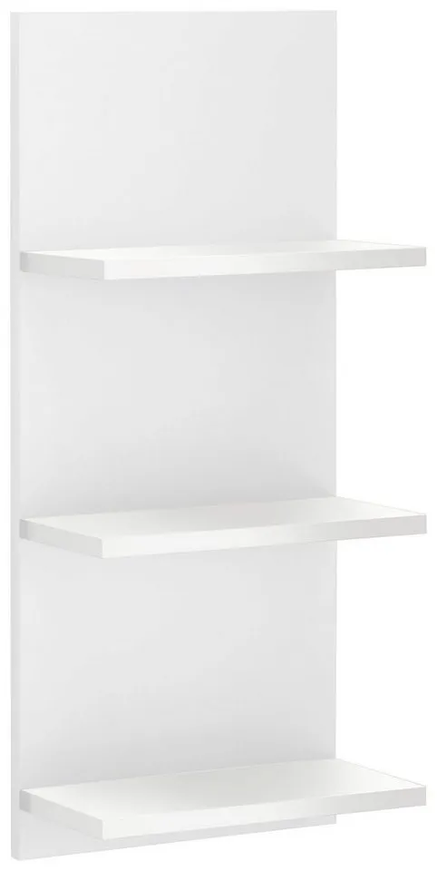 welltime Wandregal, 3 Regalböden, Weiß, – Produktbild 2 von 6