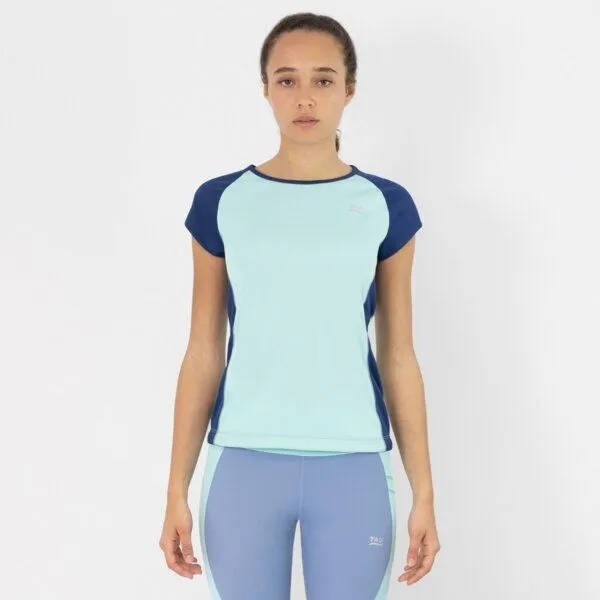 TAO Sportswear TAO Sportswear Damen Laufshirt Muriel, Hellblau/dunkelblau, – Produktbild 1 von 3