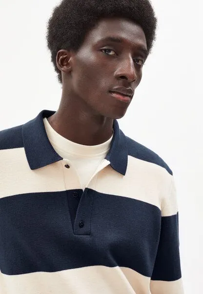 ARMEDANGELS ARMEDANGELS PAAPO STRIPES - Herren Pullover aus Bio-Baumwolle, Night sky-undyed, – Produktbild 3 von 4