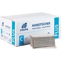 Fripa Fripa 3600 Papierhandtücher 25 x 33 cm, 1-lagig, natur, C-Falz – Produktbild 1 von 1