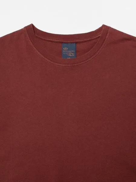 Nudie Jeans Nudie Jeans Uno Everyday T-Shirt - burgundy – Produktbild 2 von 2
