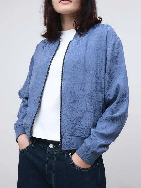 Yahmo Yahmo Cupro/Tencel Lene Wendejacke, Zen indigo/blue (blau), – Produktbild 3 von 4