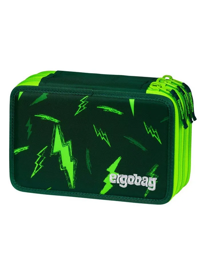 Ergobag Ergobag Federmäppchen Maxi Mäppchen, (1-tlg), mit Stiften befüllt, Grün, – Produktbild 5 von 8