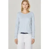 HempAge HempAge Damen Langarm-Shirt Lene Hanf/Bio-Baumwolle, Platinium, – Produktbild 1 von 1