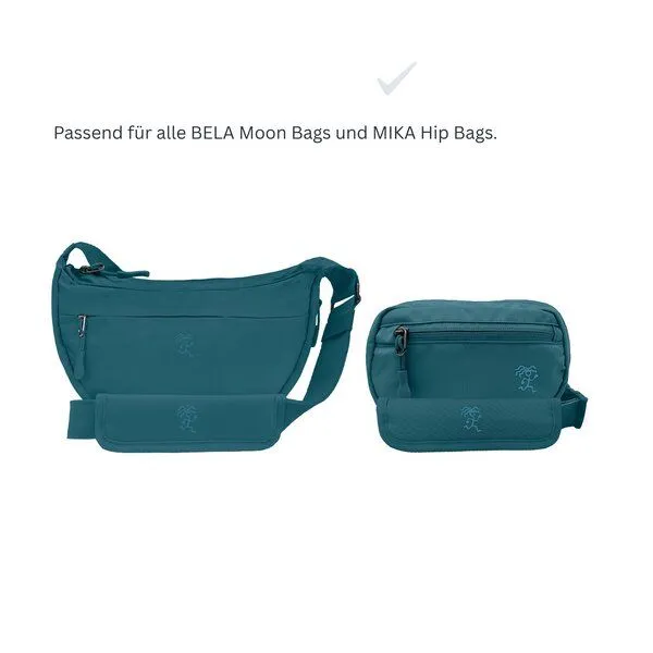 FUCHS & REBELL FUCHS & REBELL Schulterpolster für Crossbody Bags BELA & MIKA, Petrolblau, – Produktbild 3 von 3
