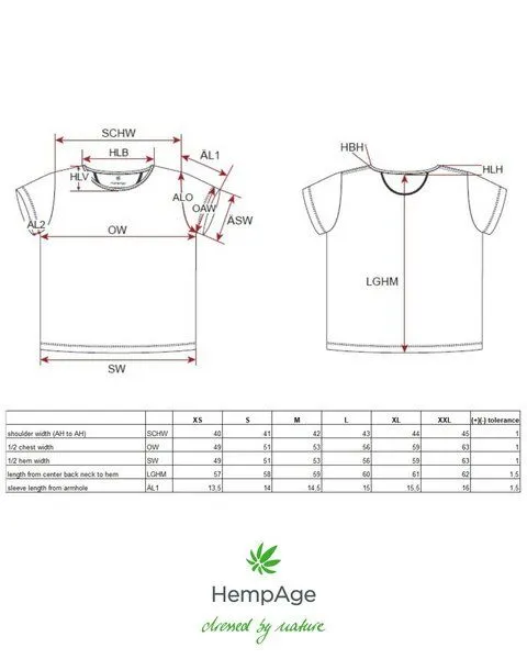 HempAge HempAge Damen T-Shirt mit Print Hanf/Biobaumwolle, Magnolia (rot), – Produktbild 1 von 4