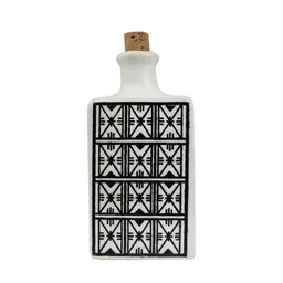 Mitienda Shop Mitienda Shop Ölflasche Keramik Ara weiß/schwarz aus Tunesien – Produktbild 1 von 1