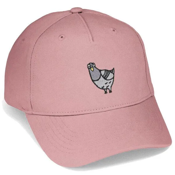 LIGARTI Bestickte Cap – Claude die Taube – LIGARTI Tiermanufaktur, Altrosa, – Produktbild 1 von 4