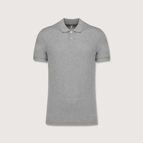 YTWOO YTWOO Herren Piqué-Poloshirt Midweight, Moon grey heather, – Produktbild 1 von 2