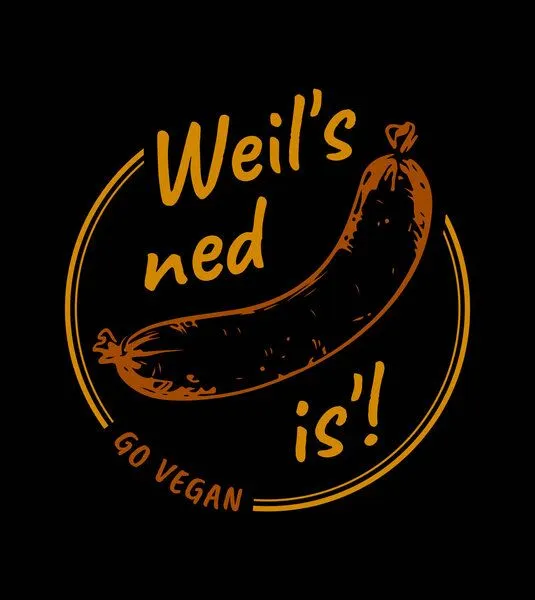 Gary Mash GARY MASH T-Shirt Weil's ned wurscht is'! aus Biobaumwolle, Schwarz, – Produktbild 4 von 4
