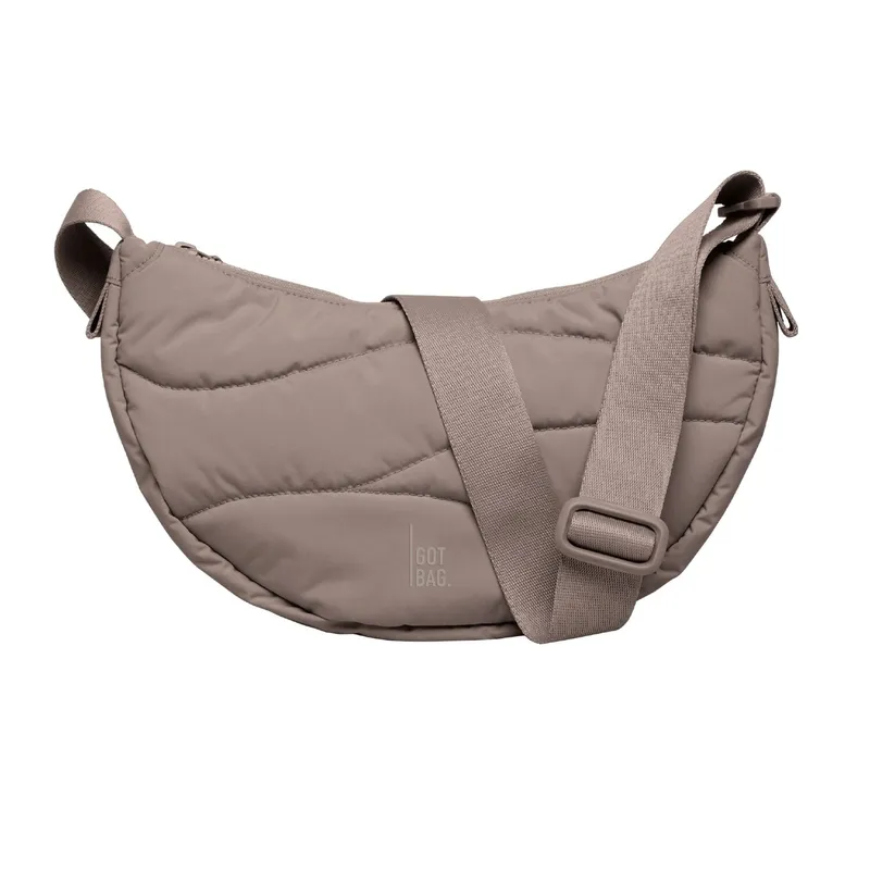GOT BAG GOT BAG Wavy Puffer Moon Bag Small monochrome oyster, Brown, – Produktbild 1 von 1