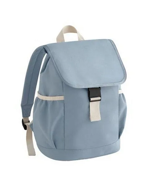 BagBase BagBase Kinder Rucksack Seitentaschen gepolsterte, verstellbare Schulterriemen Haltegriff, Dusty blue, – Produktbild 1 von 2