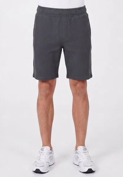 ORGANICATION ORGANICATION STEVVEN | Waffel-Shorts aus Bio-Baumwolle & recyceltem Polyester, Grey, – Produktbild 3 von 4