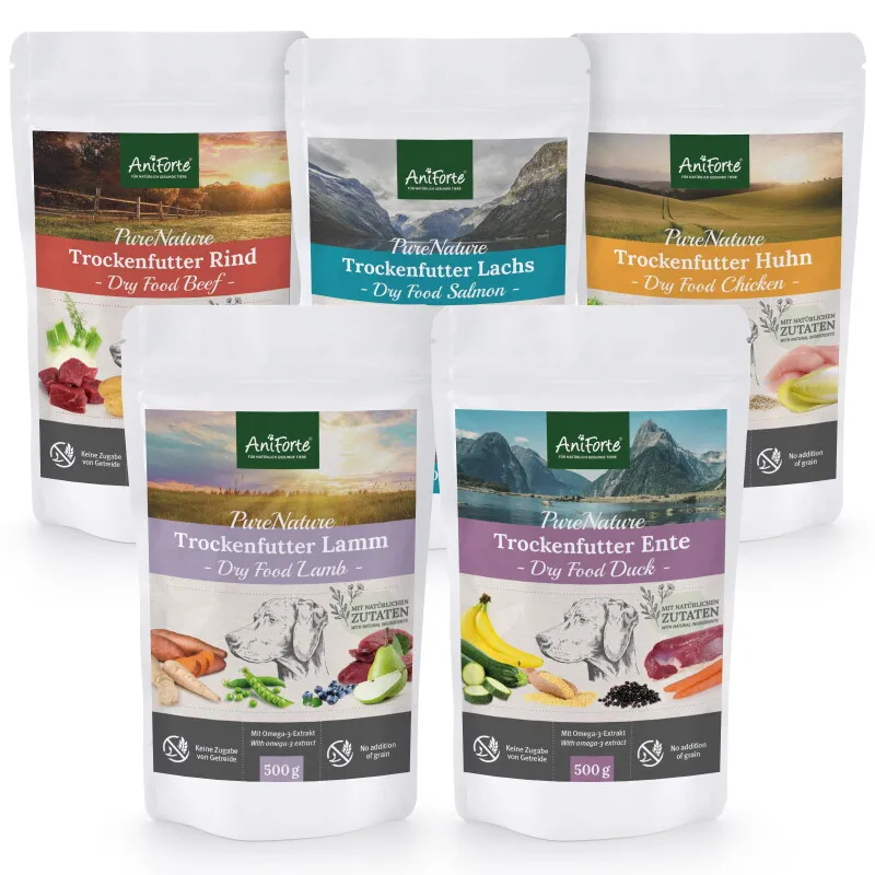 AniForte AniForte Trockenfutter Set 5 x 500 g – Produktbild 1 von 2