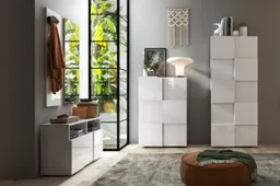 Home affaire Garderobenschrank Dama Breite 78, Höhe 187 cm, Front 3D-Optik, Kleiderstange, 2 Einlegeböden, viel Stauraum – Produktbild 1 von 1
