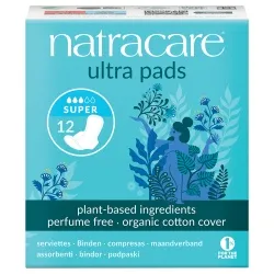 Natracare Natracare Ultra Pads Super - 12 Binden aus Bio Baumwolle mit Flügel – Produktbild 2 von 2