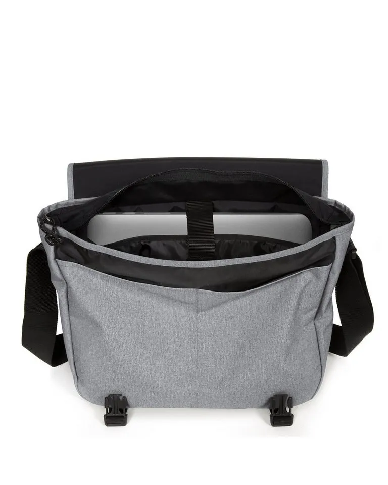 Eastpak Eastpak Messenger Bag Delegate +, Umhängetasche, Schultertasche mit Trolleygurt und 17" Laptopfach, Grau, – Produktbild 4 von 4