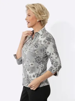 Witt Poloshirt ecru-sesam-bedruckt – Produktbild 1 von 1