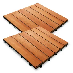 Casaria® Casaria Deuba Holzfliese Eukalyptus 30 x 30cm braun – Produktbild 1 von 1