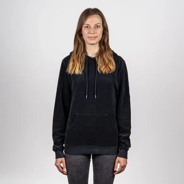 LANGBRETT LANGBRETT frottee hoodie | unisex, Schwarz, – Produktbild 2 von 3