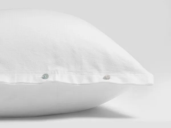 Yumeko Yumeko Kissenbezug aus Velvet Flanell, Pure white, – Produktbild 1 von 4