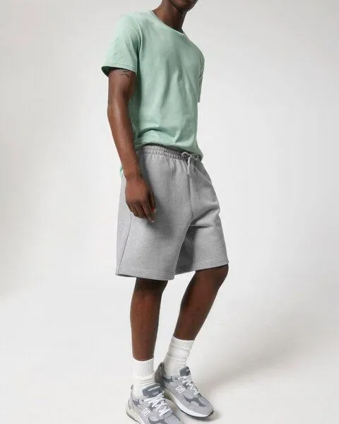 YTWOO YTWOO Sweatshorts, Joggingshorts aus 100% Cotton (Bio) - Organic Carded, Fair Trade, Grau meliert, – Produktbild 2 von 4
