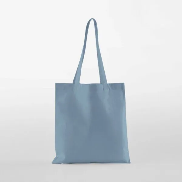 Westford Mill Westford Mill Baumwolltaschen mit langen Henkel, Blau (dusty), – Produktbild 1 von 2