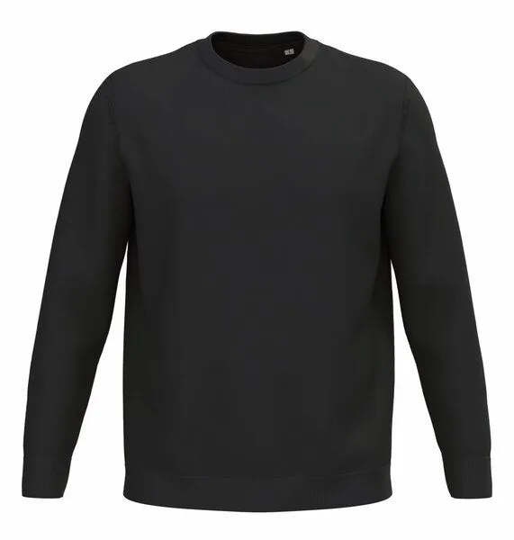 Greenspired Greenspired Nachhaltiger Strickpullover aus 100 % Biobaumwolle 270 g/m² S - 3 XL, Schwarz, – Produktbild 1 von 1