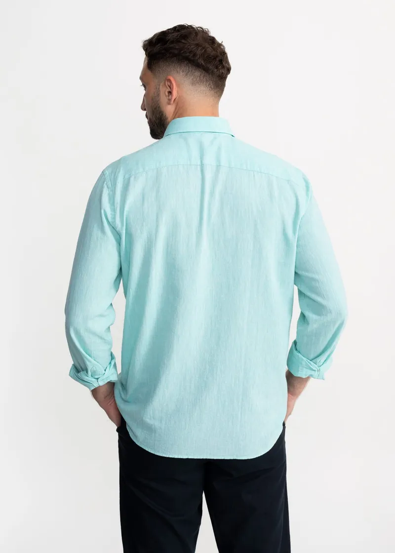 De IONESCU De IONESCU Herren vegan Hemd Godeanu, Hellblau, – Produktbild 1 von 2