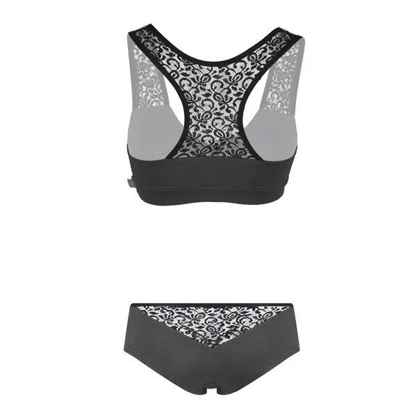 Frija Omina Frija Omina Set Bio-Hipster & Bustier Jondel, Anthrazit (grau), – Produktbild 1 von 3