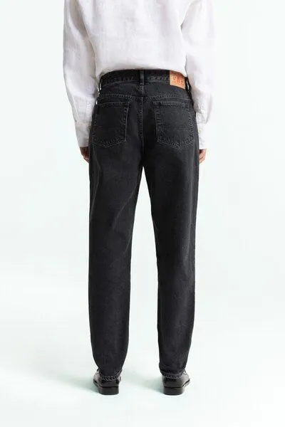 Kings Of Indigo Kings Of Indigo Jeans Caroline Cropped High Rise Tapered Holo Grey Used – Produktbild 4 von 4