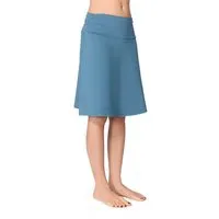 Leela Cotton Leela Cotton Damen Röcke Lang Bio-Baumwolle Rock Kleid, Alpengrau, – Produktbild 1 von 1