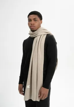 MELA MELA Bio-Strickschal 'NAGNA', kiesel melange – Produktbild 1 von 1