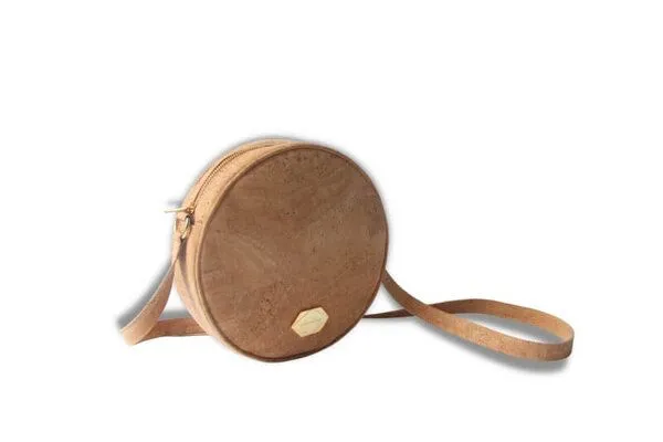 MATES OF NATURE MATES OF NATURE Circle Bag | Runde Korkleder-Handtasche, Nude (naturkork), – Produktbild 2 von 4